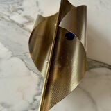 Pair of perforated brass wall lights by Christoph Palme, Germany, 1980s.