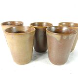 5 coffee cups of Digoin in sandstone