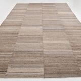 9x13 Brown Beige Large Vintage Rug, 265x399Cm