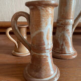 Stoneware candle holders