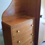 Asymmetrical cabinet and chest of drawers
