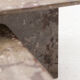 Ensemble de 3 tables basses carrées en marbre fossile, design des années 1970