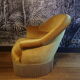 Vintage velvet toad armchair