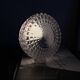 Small round wall lamp ceiling light transparent glass vintage fixture