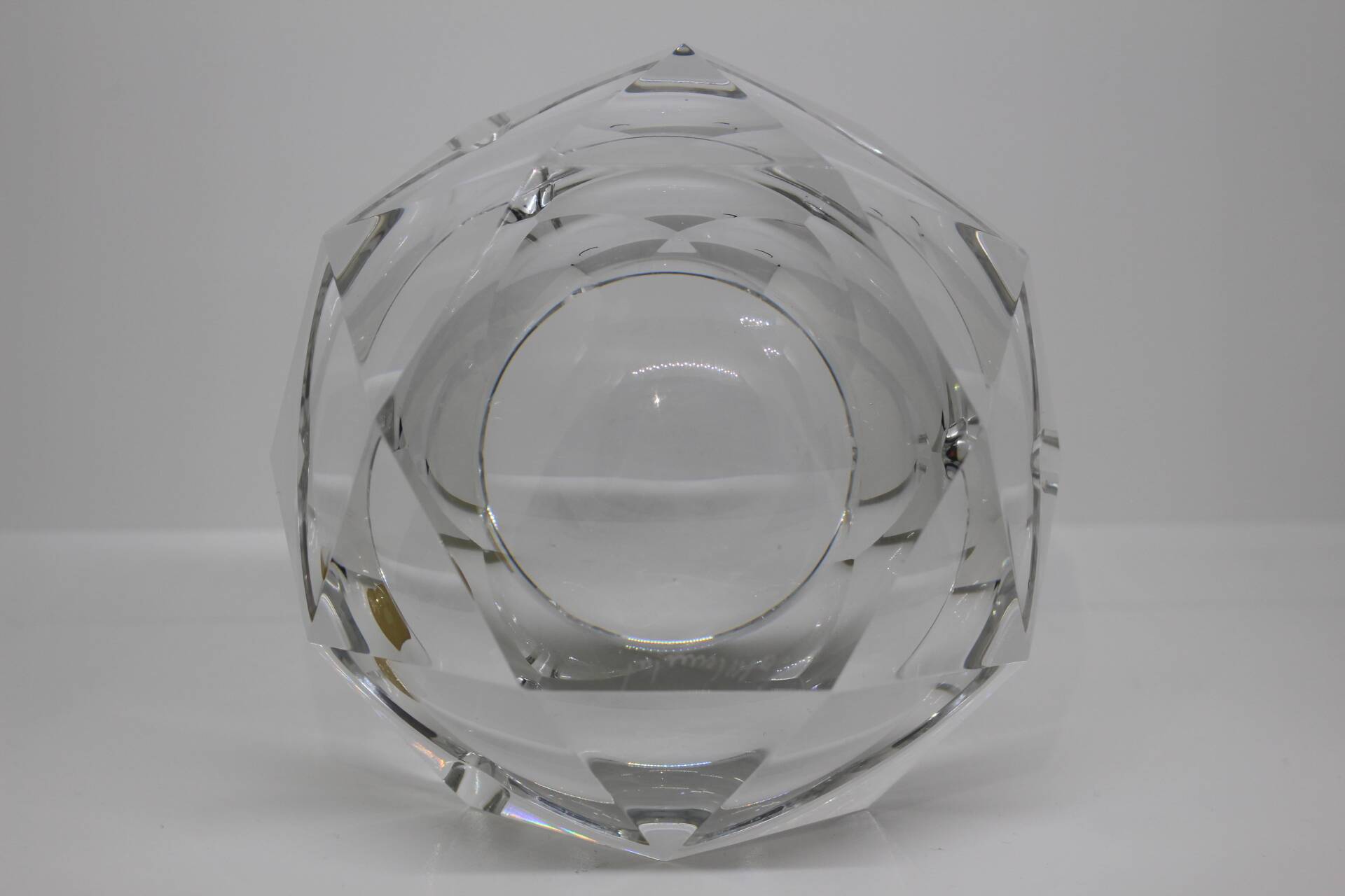 Val St Lambert crystal ashtray