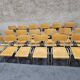 Lot of 18 vintage stackable bistro chairs 1970