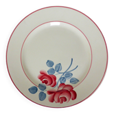 Vintage round plate HBCM hand-decorated 210393