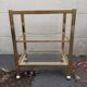 Brass and glass dessert table