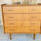 Vintage chest of drawers with 4 drawers by Capelle, circa 1960s.