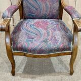 Voltaire armchair from the 1930s in walnut