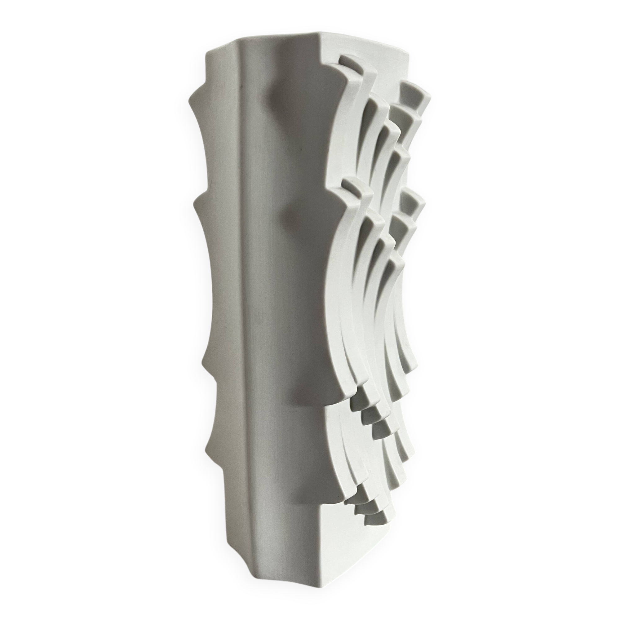 Vintage Bisque Porcelain Vase by Heinrich Fuchs for Hutschenreuther, 1960