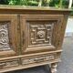 Spanish Renaissance patinated solid wood sideboard