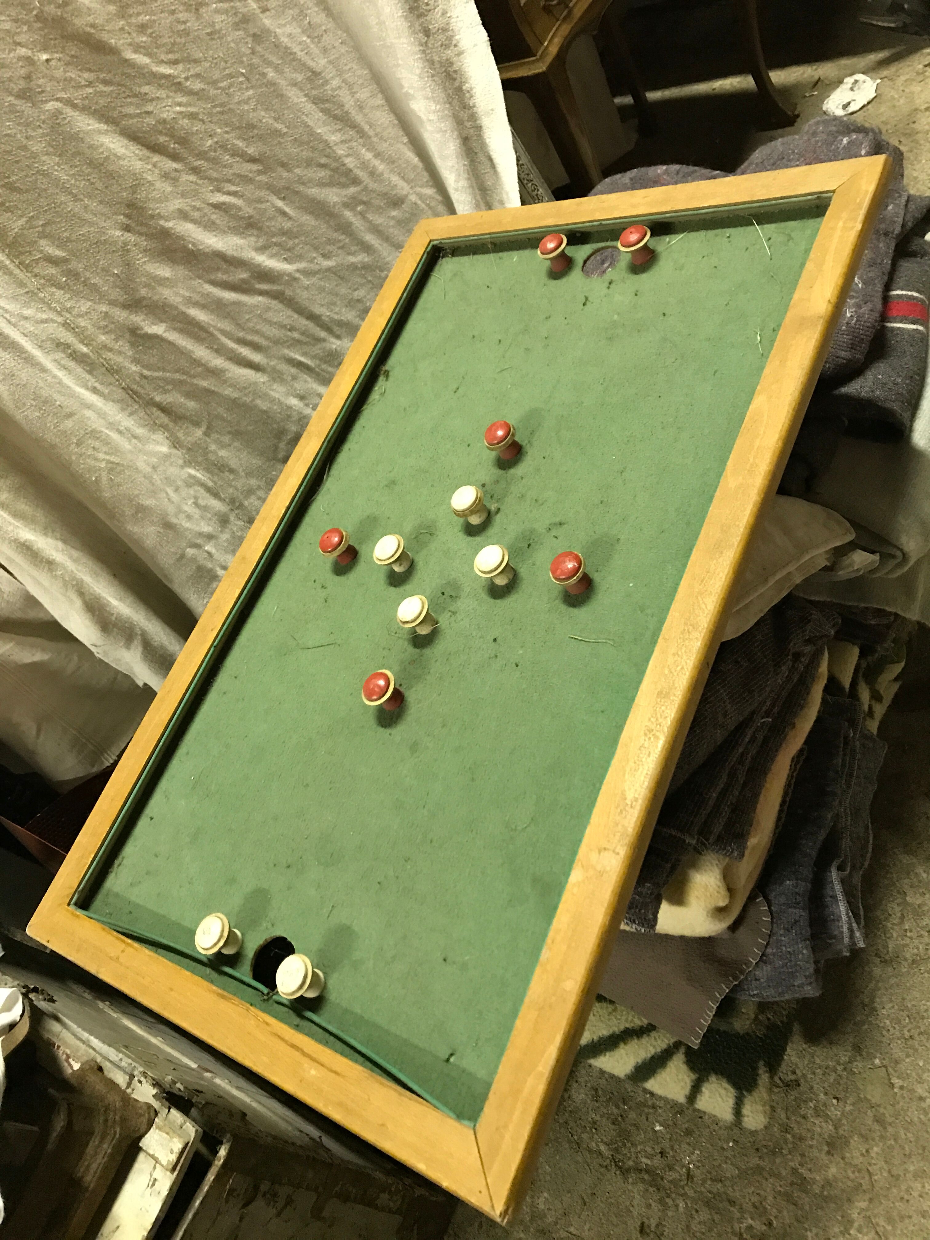 Old pool table