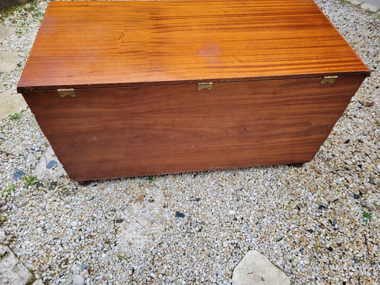 Portuguese chest in solid mahogany