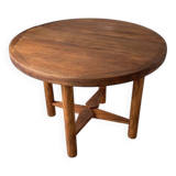 Round folding pine table mountain furniture