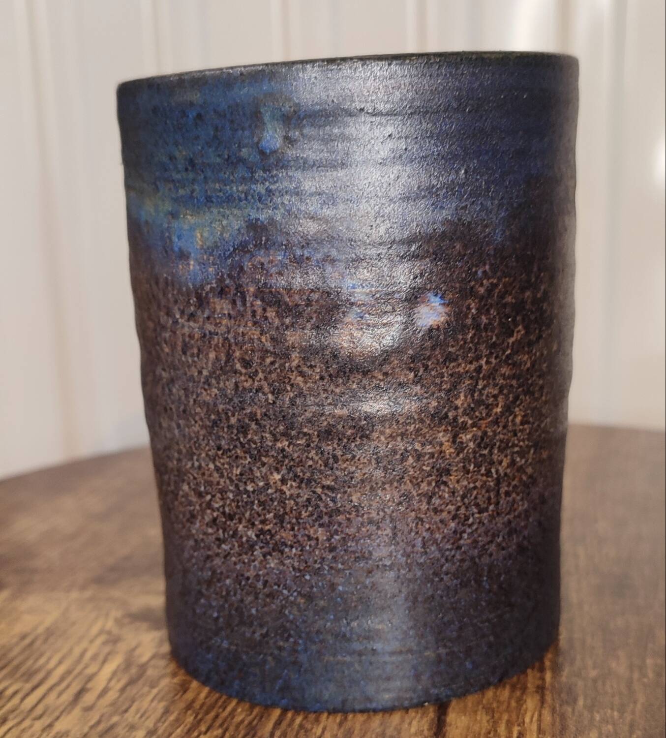 Small ceramic roller vase by Louis Yves Bonnet