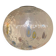Contemporary Murano Style Clear With Murrise Multicolors Pendant
