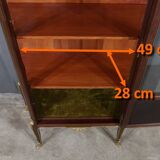 Mahogany Showcase, Transition Louis XV Louis XVI style – 1900