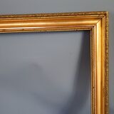 19th century frame gilded stucco wood, beaded interior edges, 47x39 cm, leaf 41.8x32.7 cm SB
