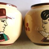 Paire de vases boule Keraluc Quimper