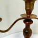 Wooden and brass chandelier
