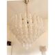 Huge Italian "Conchiglie" Murano Glass Gold Chandelier
