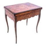 An inlayed table - a card game, France, circa 1900.