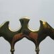 Italian Side Chair in Golden Brass by Giuseppe Gaetano Descalzi for Chiavar