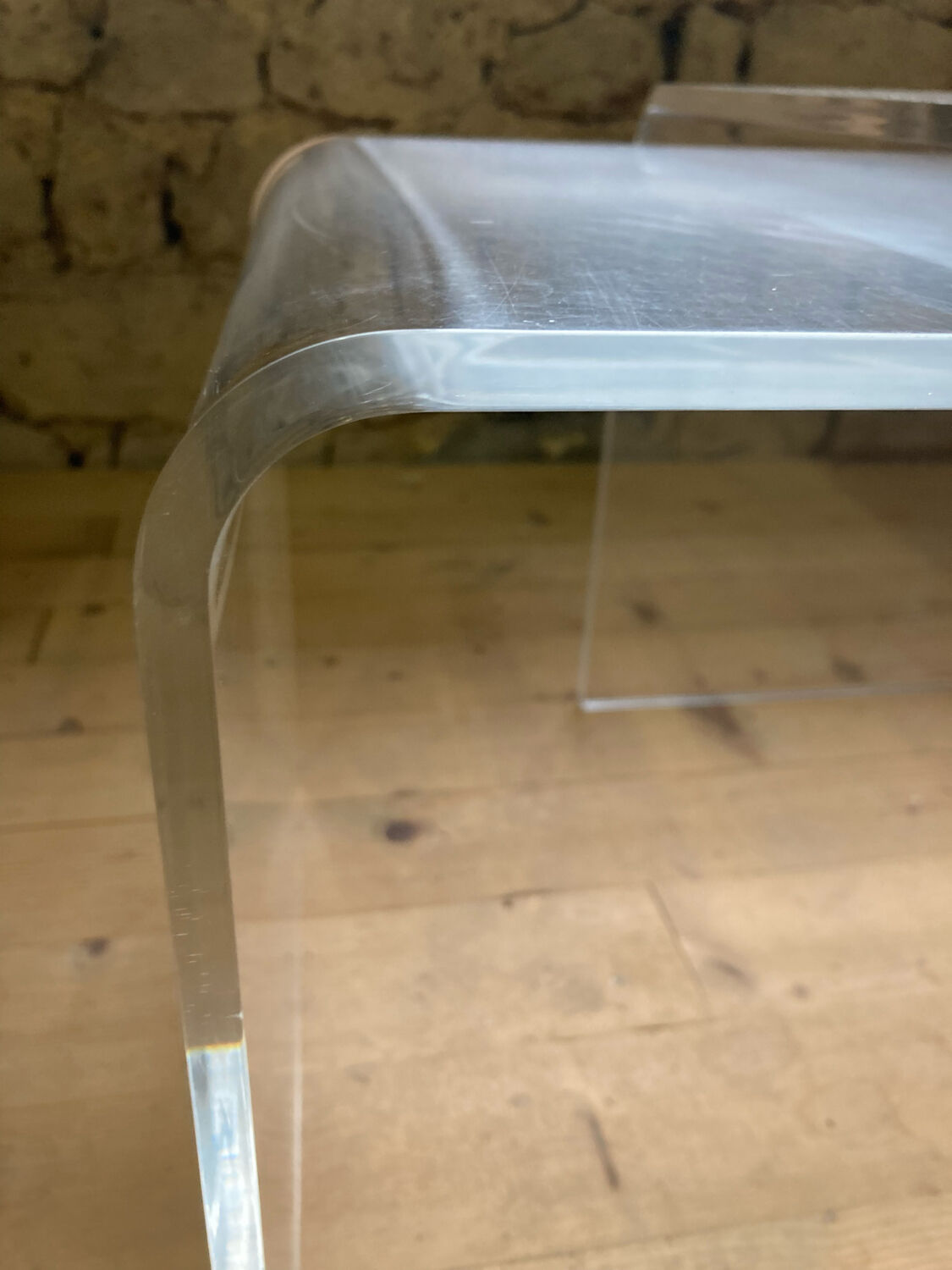 Plexisglas trundle coffee tables