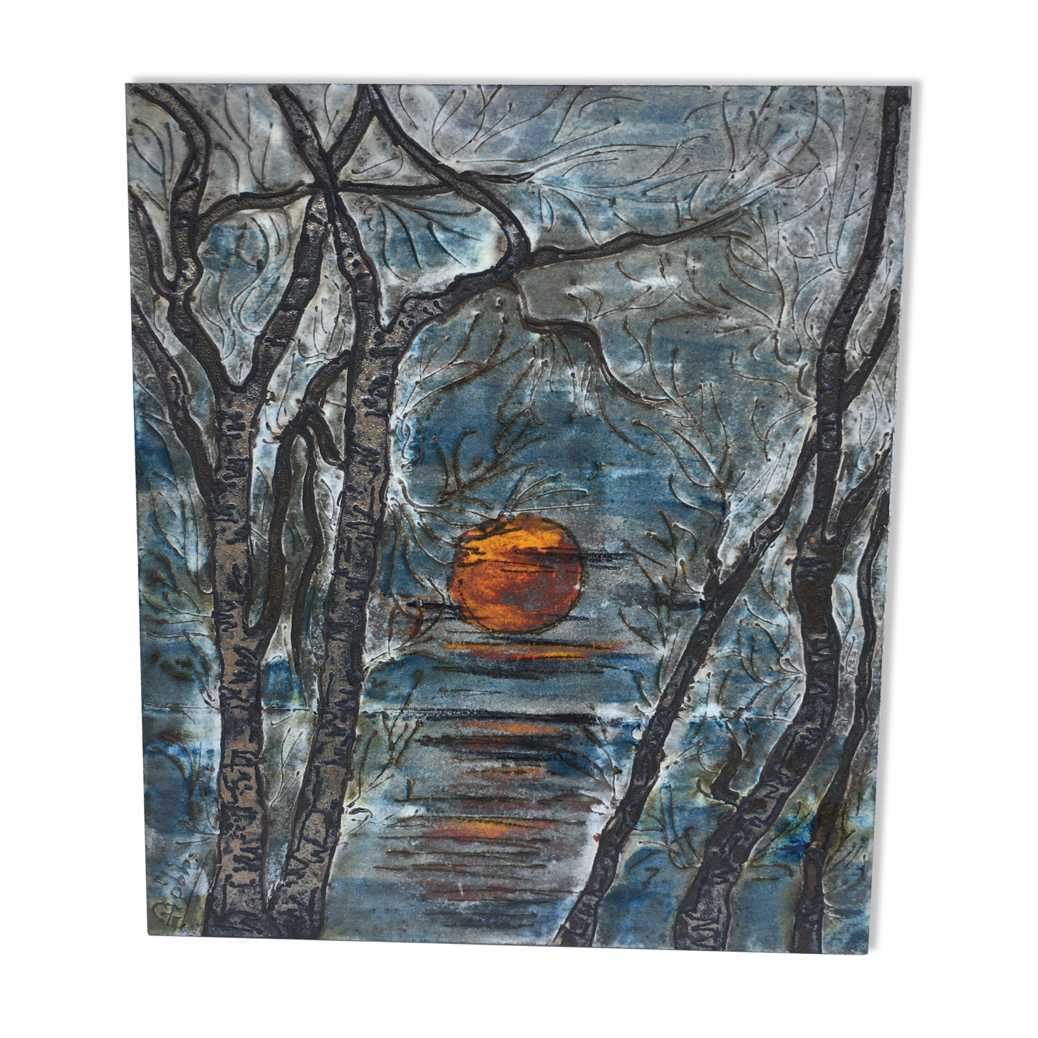 Sunset terracotta wall ceramic