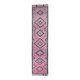 1970s Turkish Handmade Wool Pink Runner 81x363