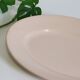 Oval dish in pink ceramic, art deco, 1930, digoin, french manufacture