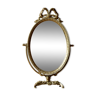 Brass psyche mirror - Louis XVI knot