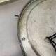 Large modernist art deco metal plafoniere ceiling flushmount light, france