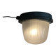 Large porthole wall light Holophane CE 200 glass and cast iron