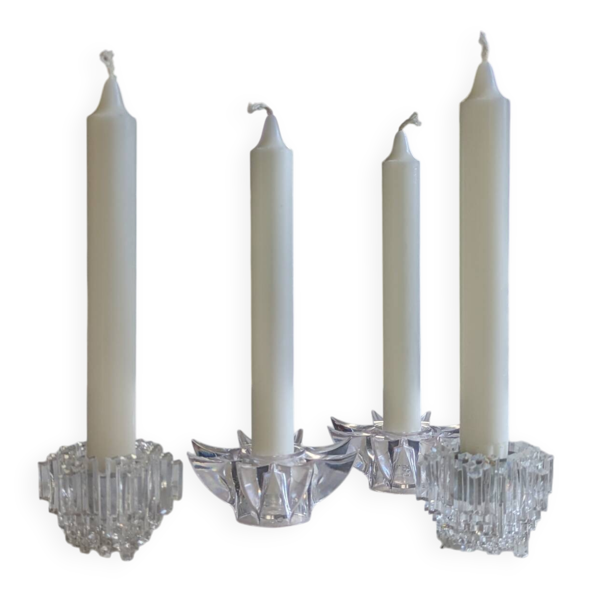 Set of candlesticks from the 70s.