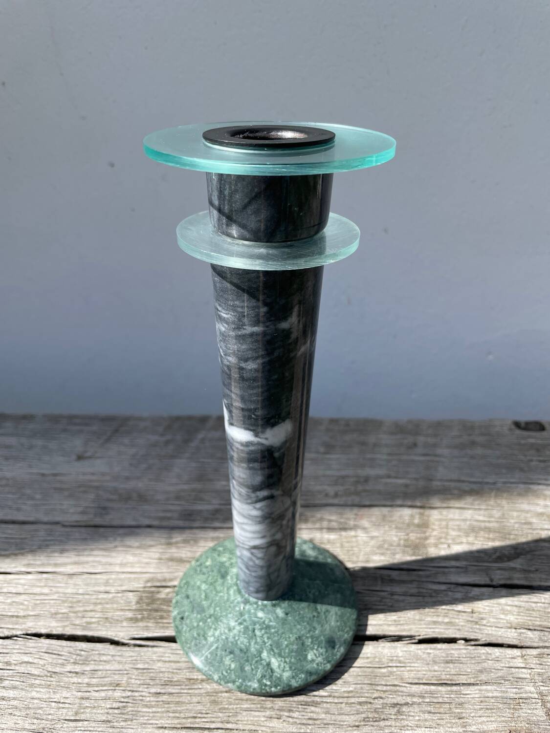 Postmodernist Milano marble candle holder