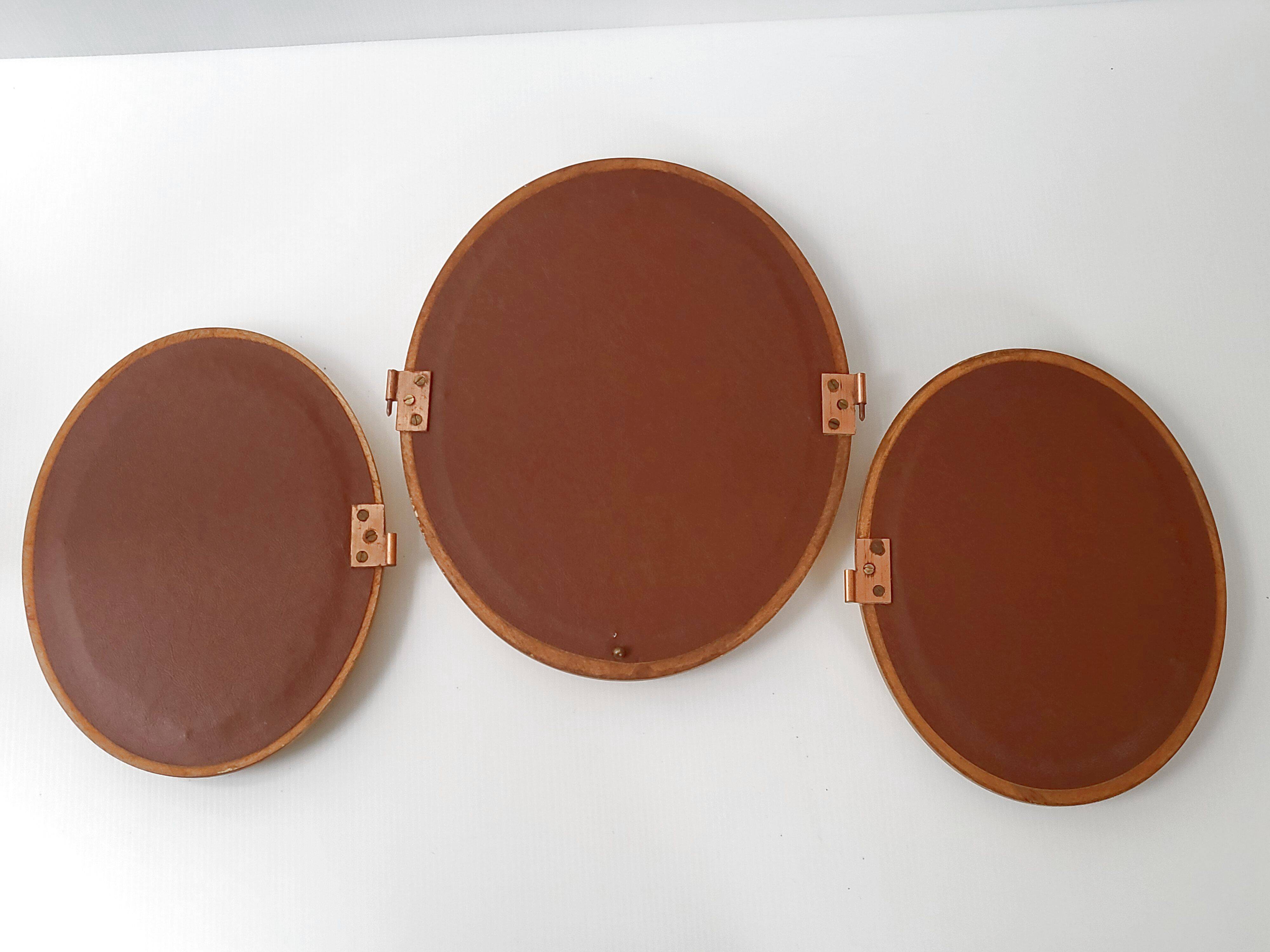 Vintage triptych mirror