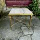 Side table in onyx and brass from the 1960s.
