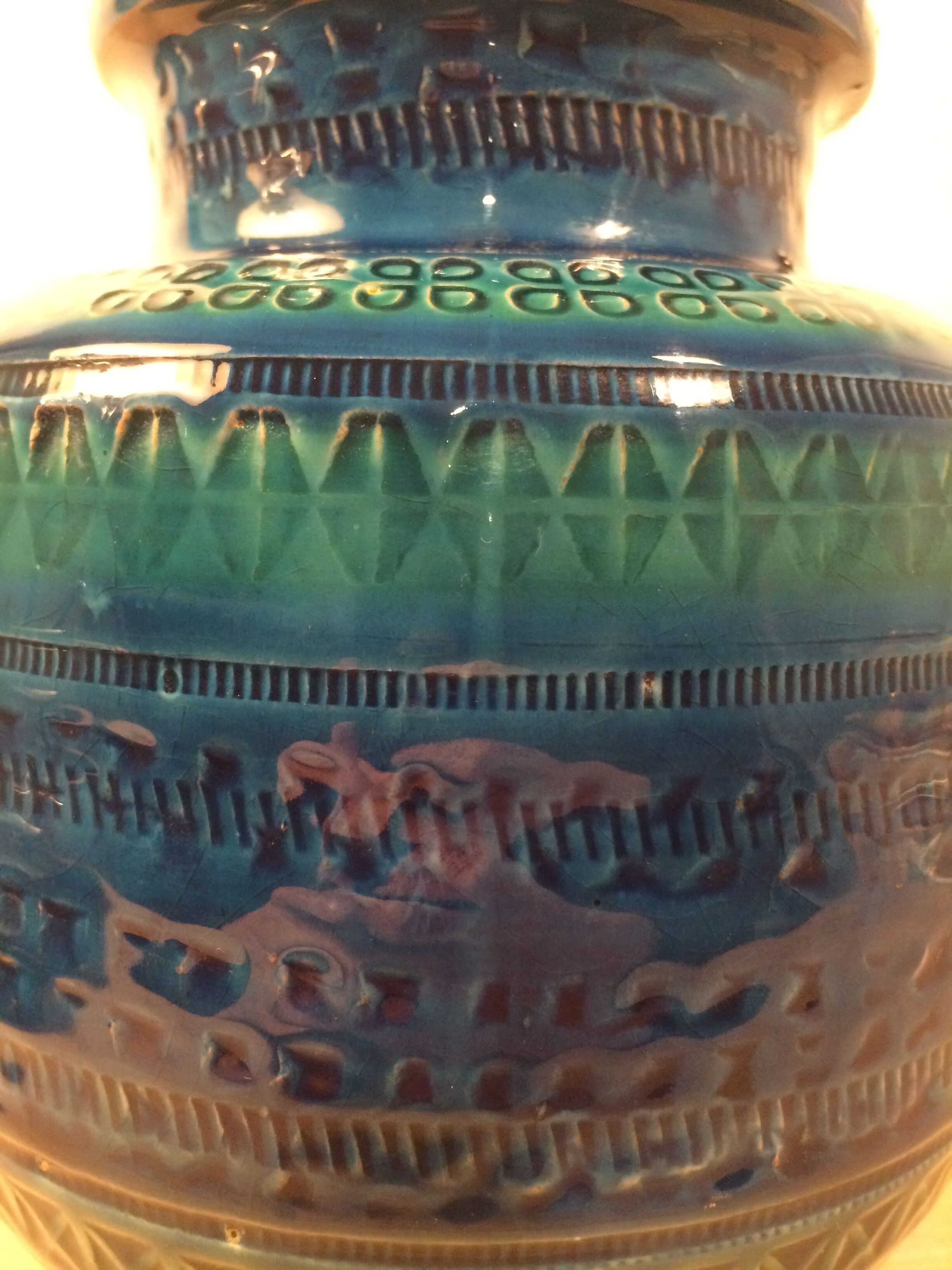 Vase Aldo Londi Bitossi, Rimini Blue