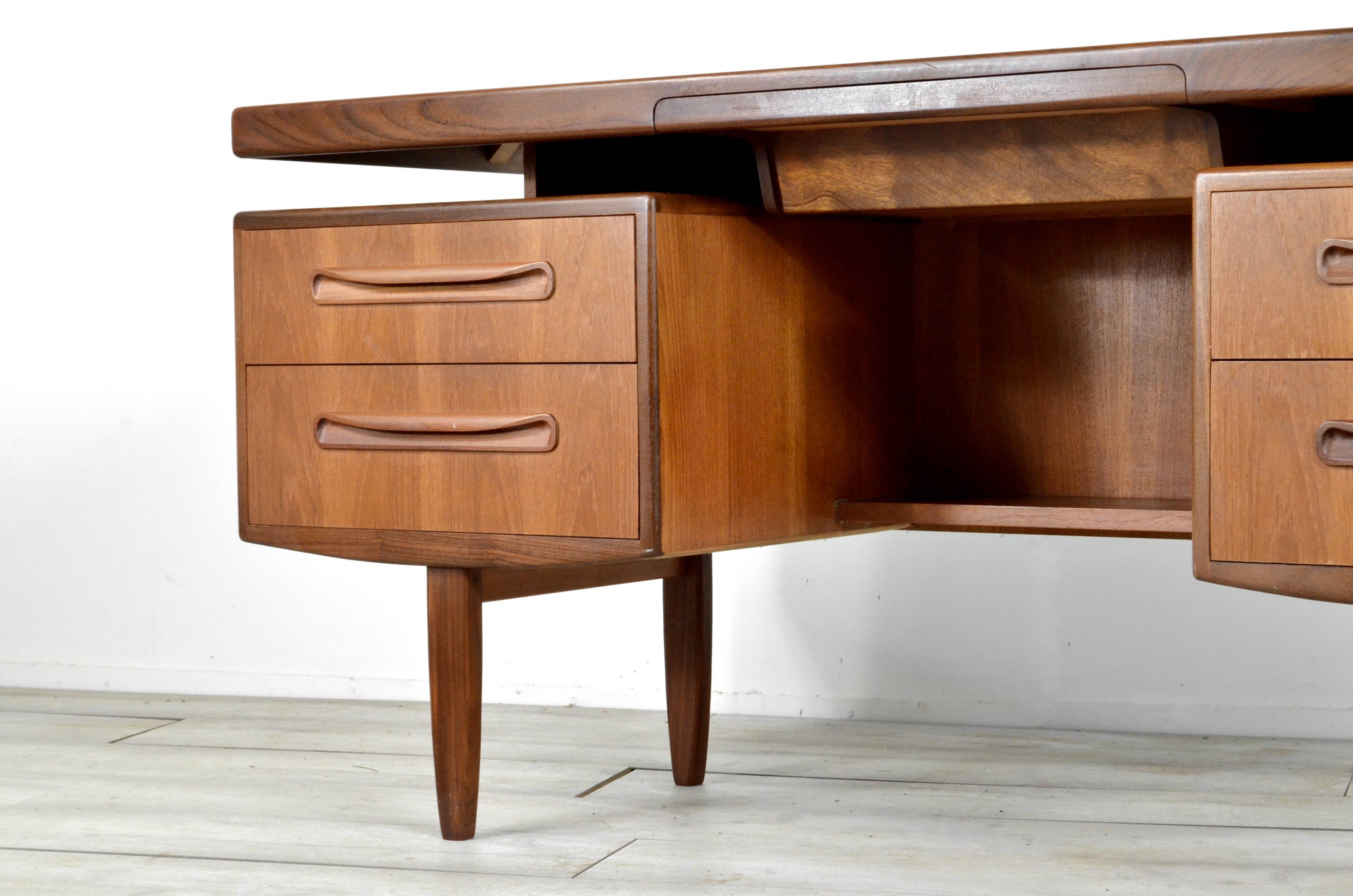 Mid Century Kofod Larsen For G Plan Danish Mid Century Teak Desk