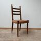 Set of 14 mid-century french rush farmhouse dining chairs