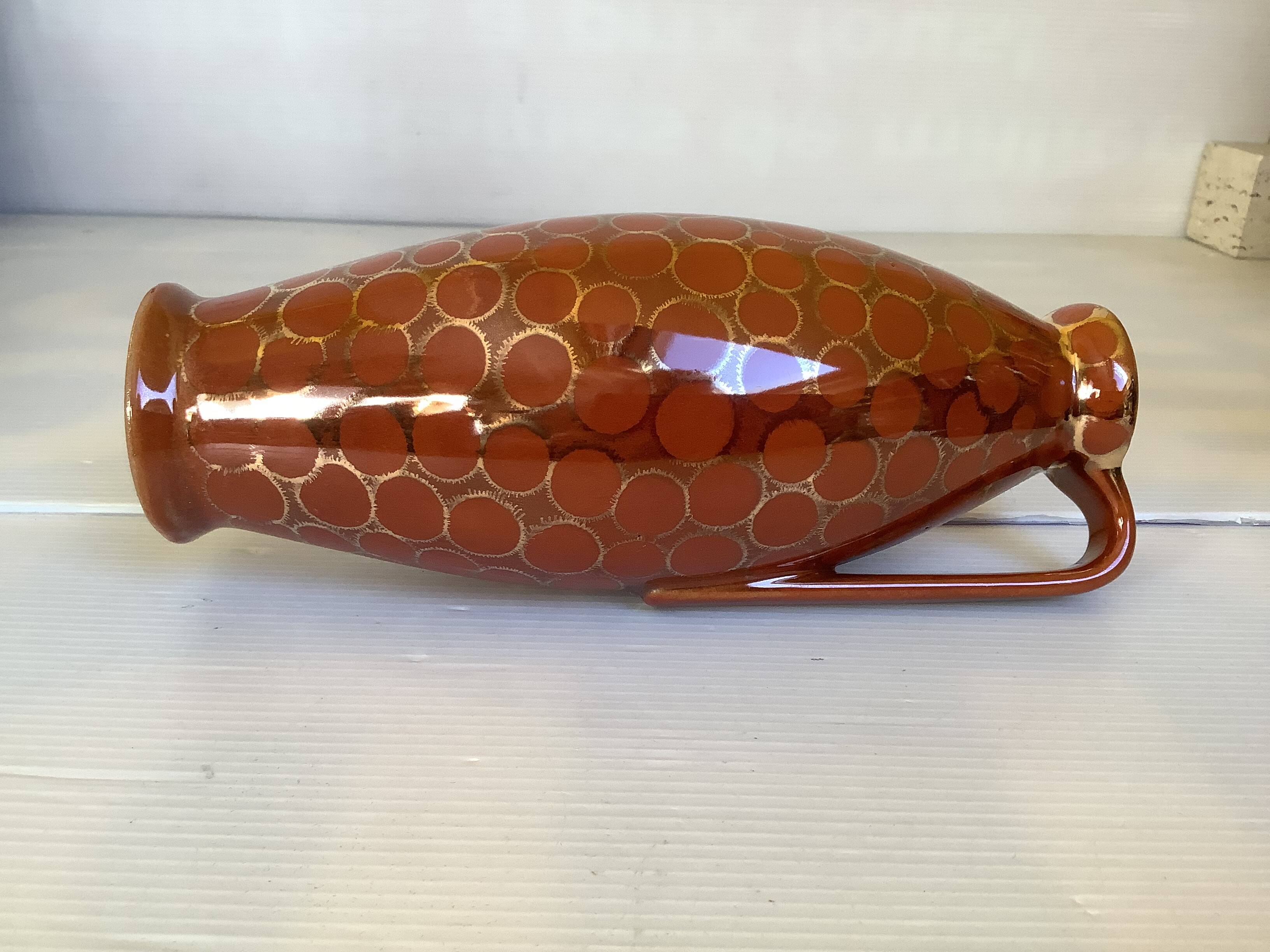 Vase marron et doré Germany