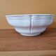 Henriot in Quimper - Glazed terracotta salad bowl with green flower decoration