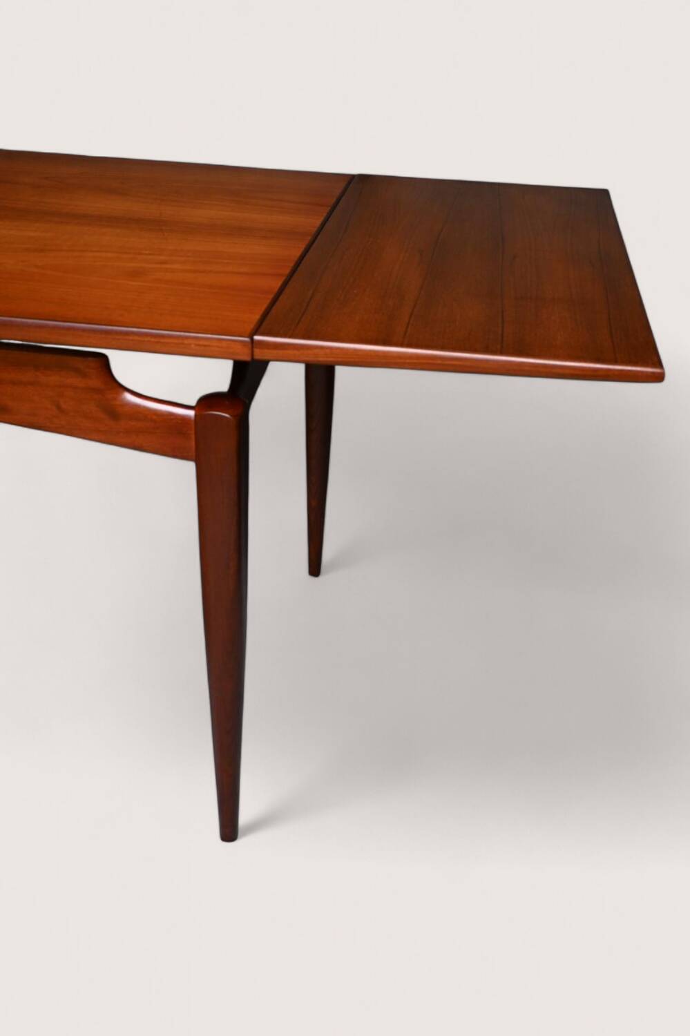 Rare XXL Extendable Dining Table Louis van Teeffelen in Teak
