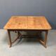Dutch oak kitchen table in art deco style from the 1930s