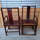 Paire de chaises asiatiques anciennes