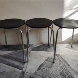Black stackable stools