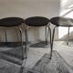 Tabourets empilables noir