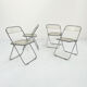 Chaise Plia transparente par Giancarlo Piretti pour Castelli, 1960